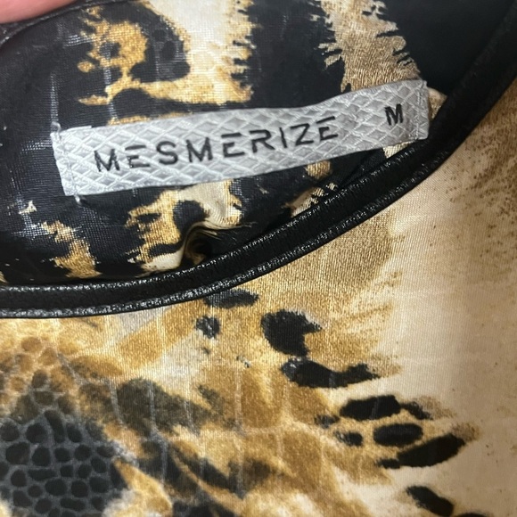 Women's Animal Print Flowy Mini Dress Sz M - Picture 6 of 10